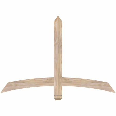 Ekena Millwork Bellingham Smooth Timber Gable Bracket, Douglas Fir, 48"W x 32"H x 1 1/2"D x 3 1/2"F, 16/12 Pitch GBW048X32X0204BEL00SDF